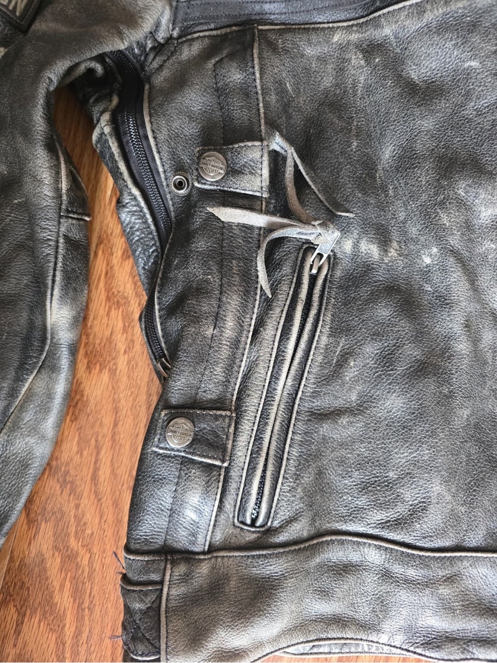Harley Davidson Men’s Leather Jacket. Motorcycle Jacket. New!!! Size Large - Picture 13 of 15